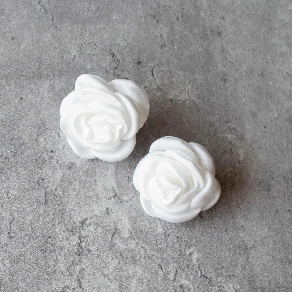 Rose Satin Hair Pin