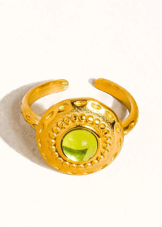 Malin Round Stone Ring