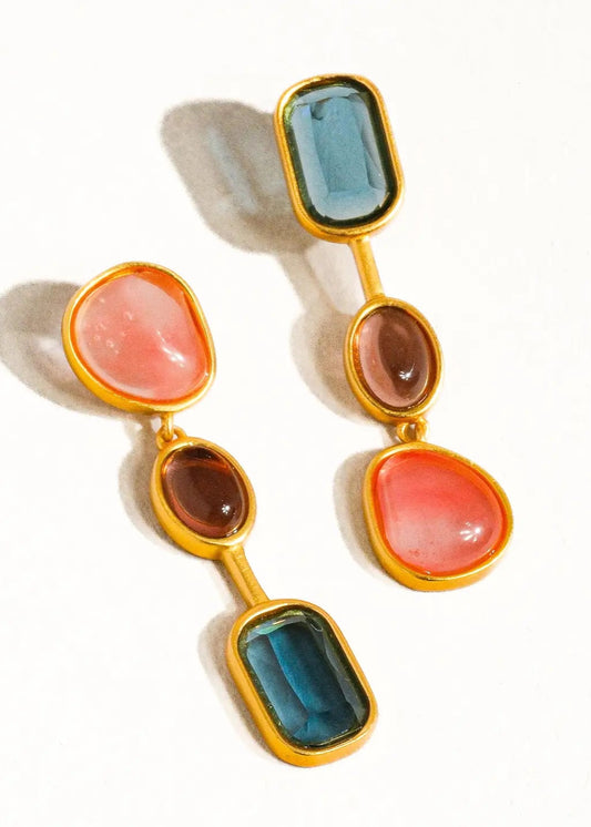 Delia Mismatch Drop Earring