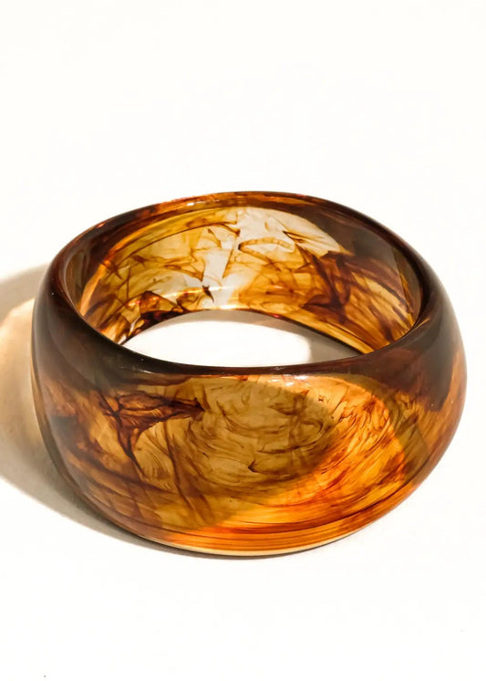 Caelia Modern Bold Statement Resin Bangle