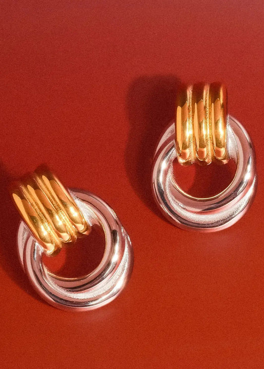 Wanda 18K Gold Non-Tarnish Classic Hoop Earring