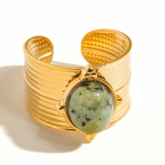 Oasis Stone Bold Adjustable Ring