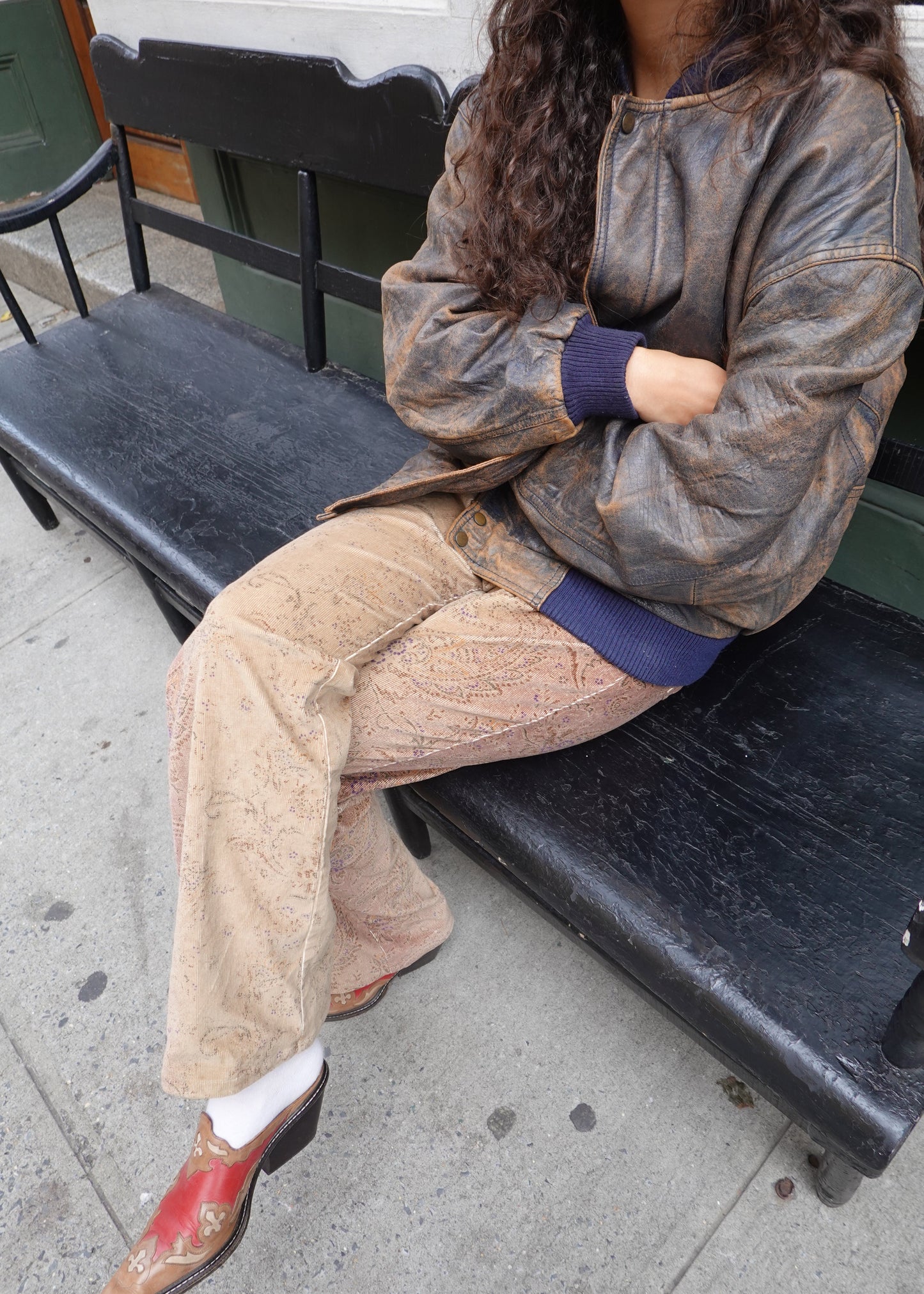 Brown Bomber Leather Jacket