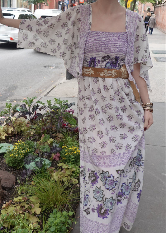 Union Made Gay Gibson 1970's Maxi Dress