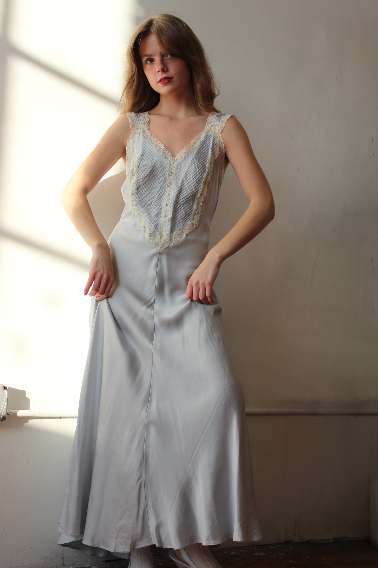 Victoria's Secret Gold Label Silk Long Slip