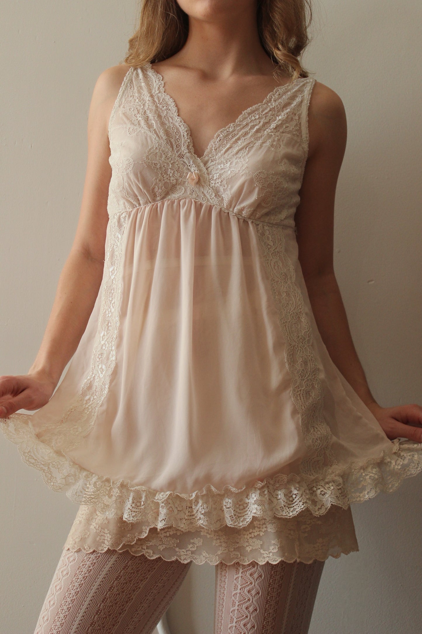 Baby Pink Lace Teddy