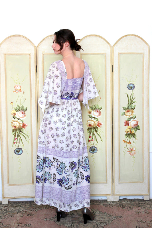 Union Made Gay Gibson 1970's Maxi Dress