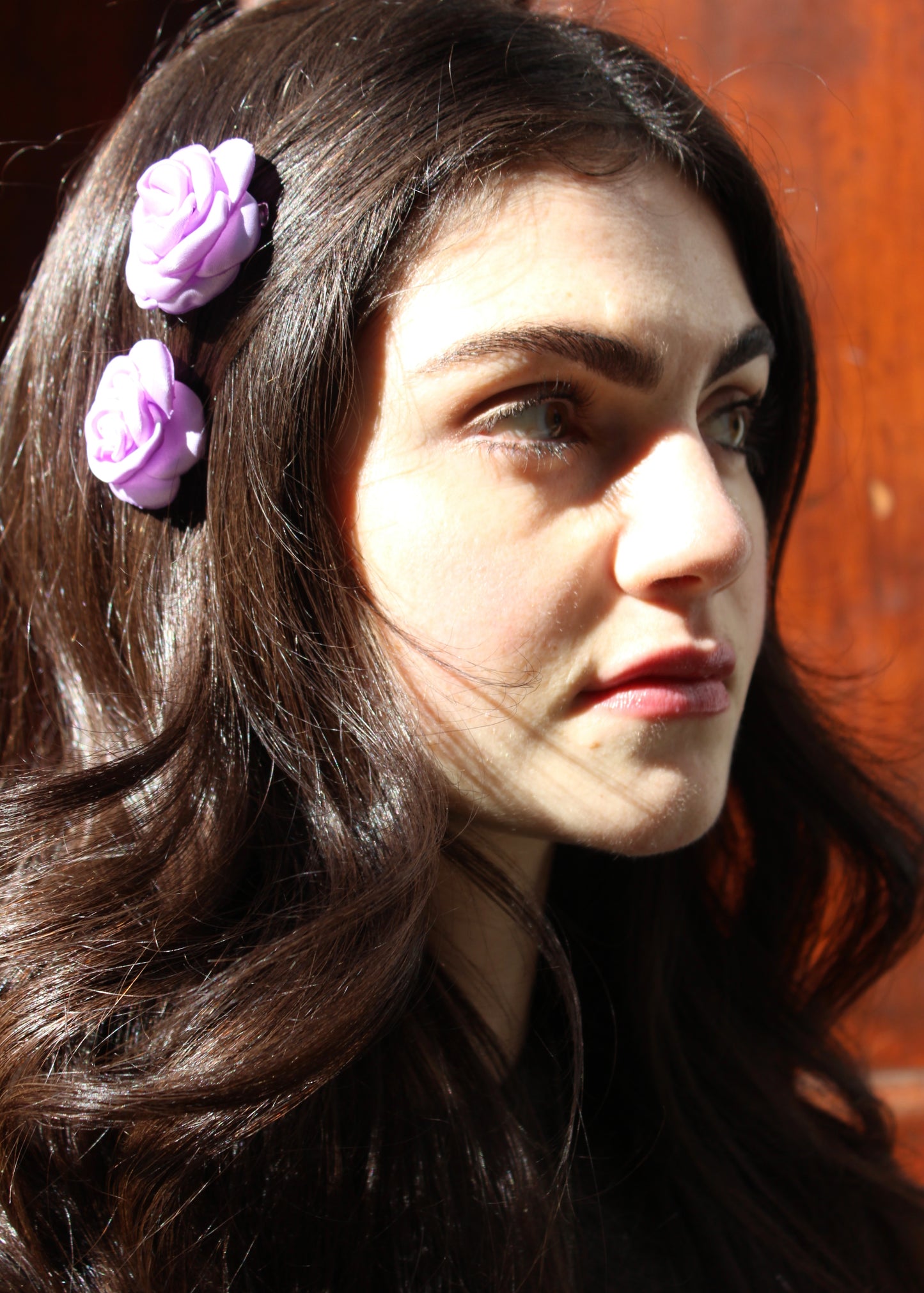 Rose Satin Hair Pin