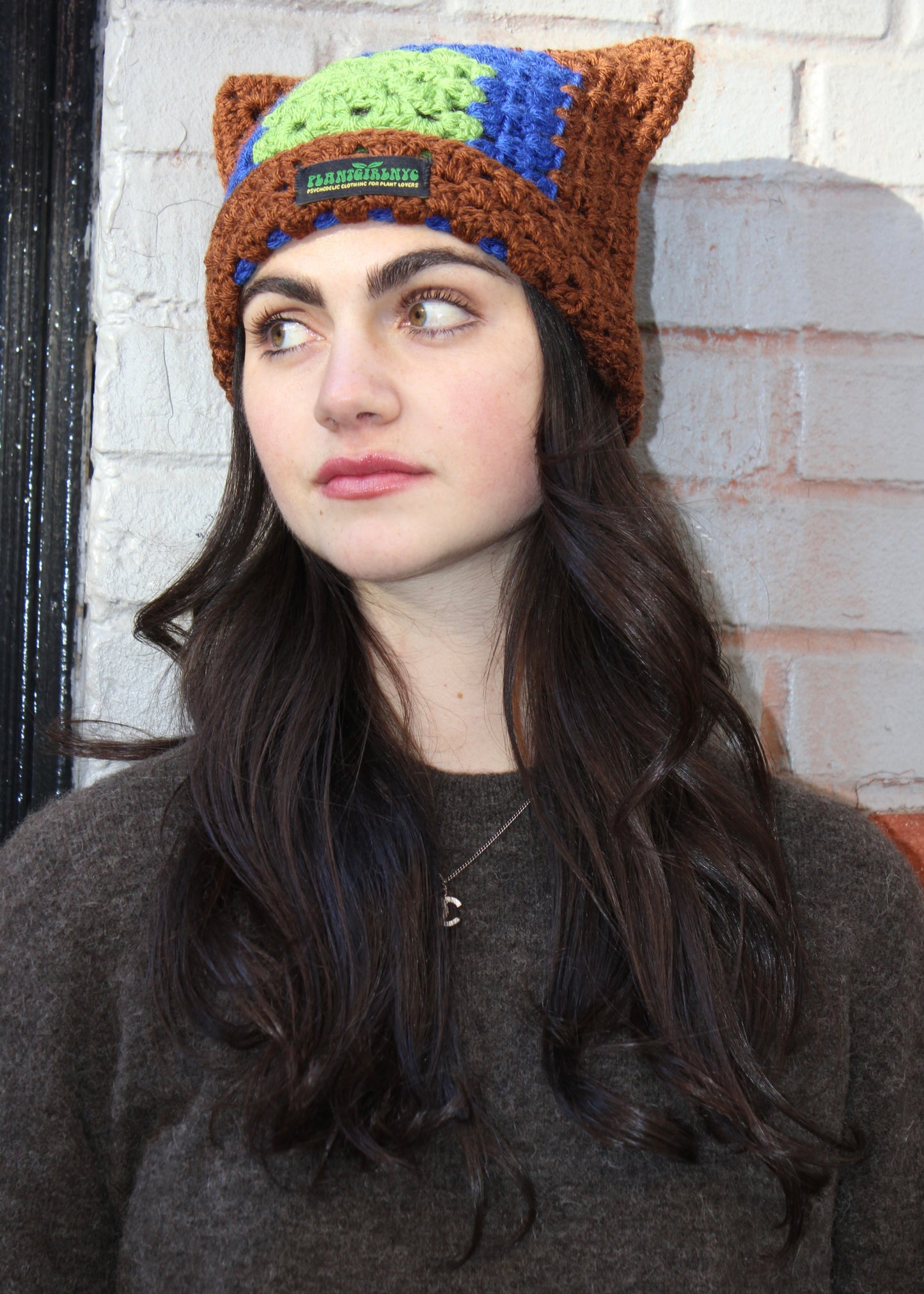 Plant Girl Cat Hat