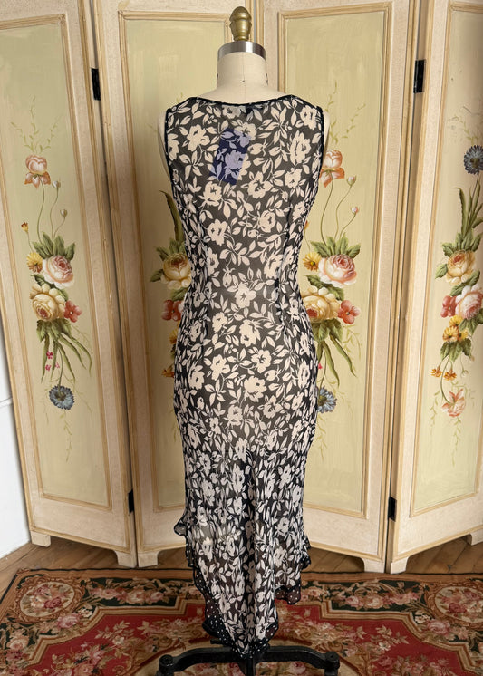 Sheer Floral Dress