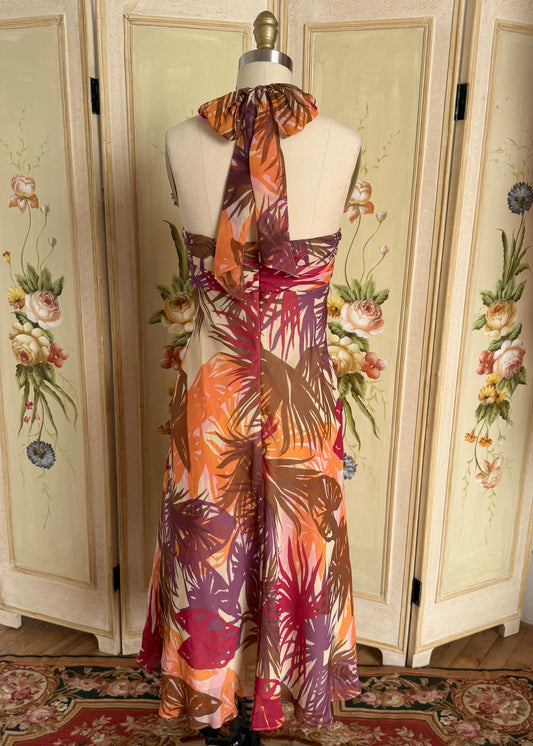 BCBG 100% Silk Floral Dress