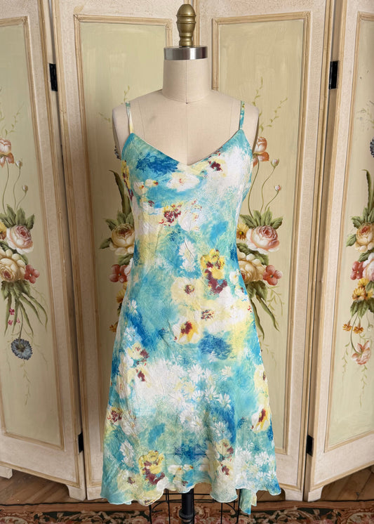 Floral Watercolor Midi Dress