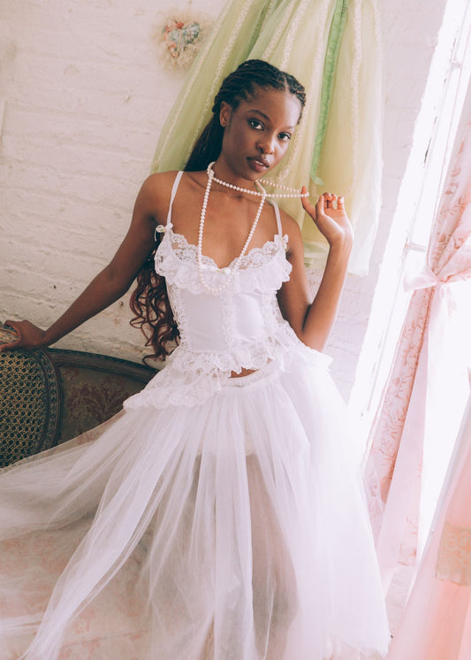 Badgley Mischka White Tutu