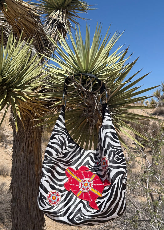 Zebra Print Turtle Bag
