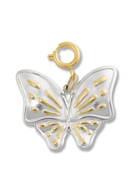 Mixed Metal Butterfly Charm