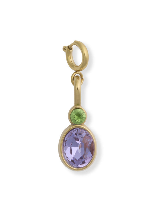 Lavender Drop Charm