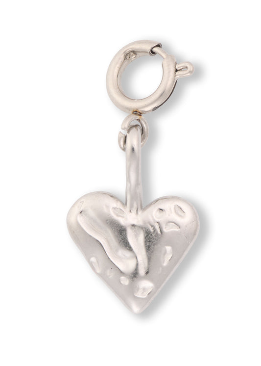 Hammered Heart Charm