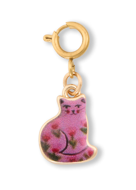Purple Kitty Charm