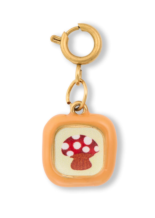 Mushroom Portrait Charm