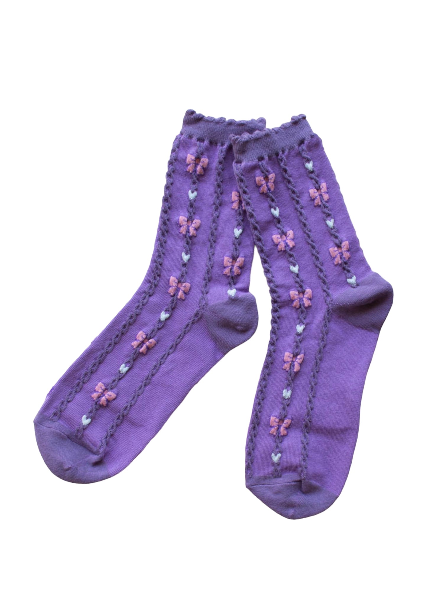 Romantic Ribbon Bow Socks