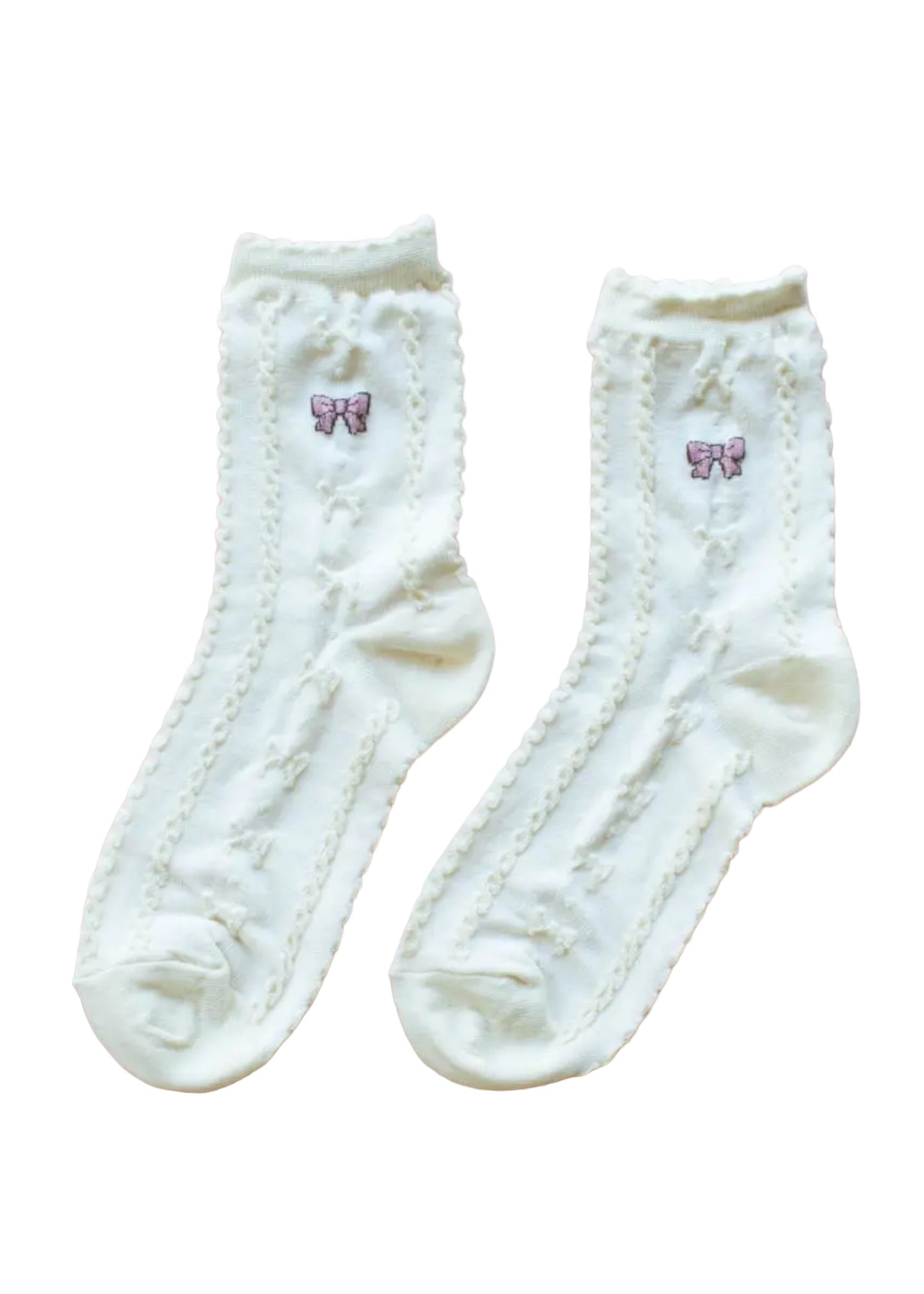 Romantic Ribbon Bow Socks