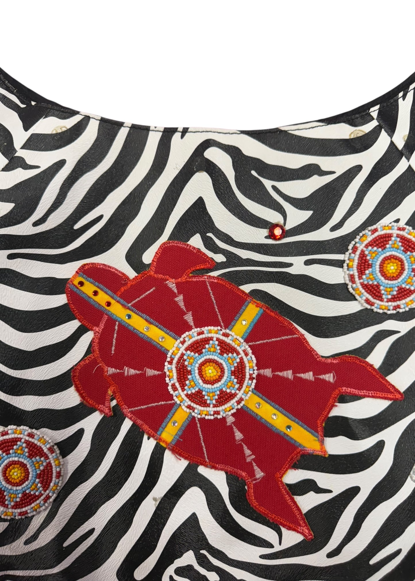 Zebra Print Turtle Bag