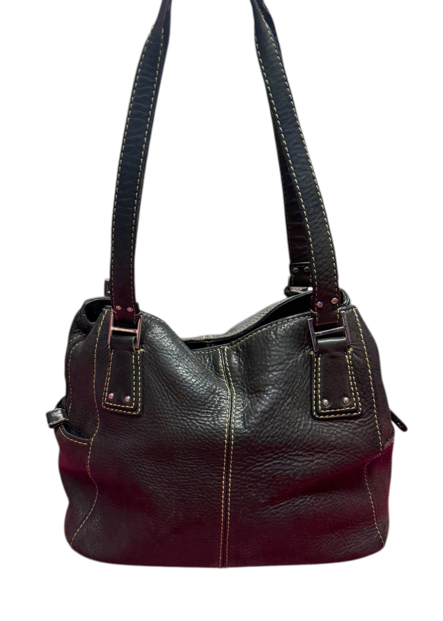 Black Leather Fossil Bag