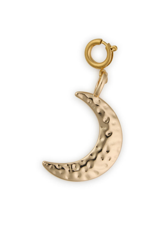 Hammered Moon Charm