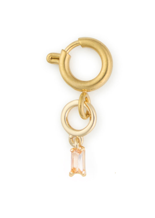 Peach Baguette Charm