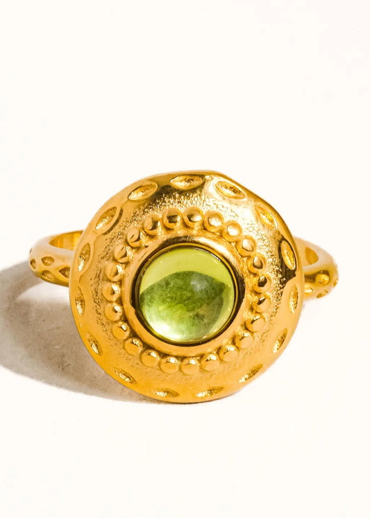 Malin Round Stone Ring