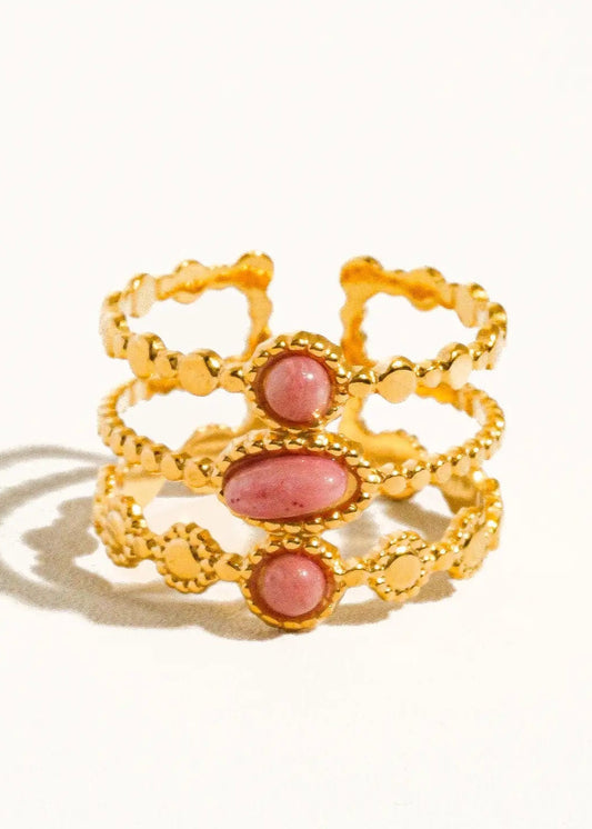 Adjustable Stone Ring