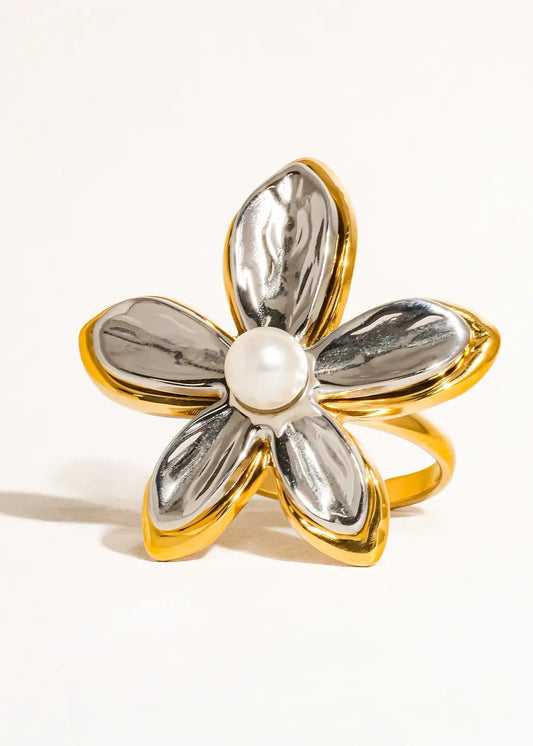 Pearl Flower Ring