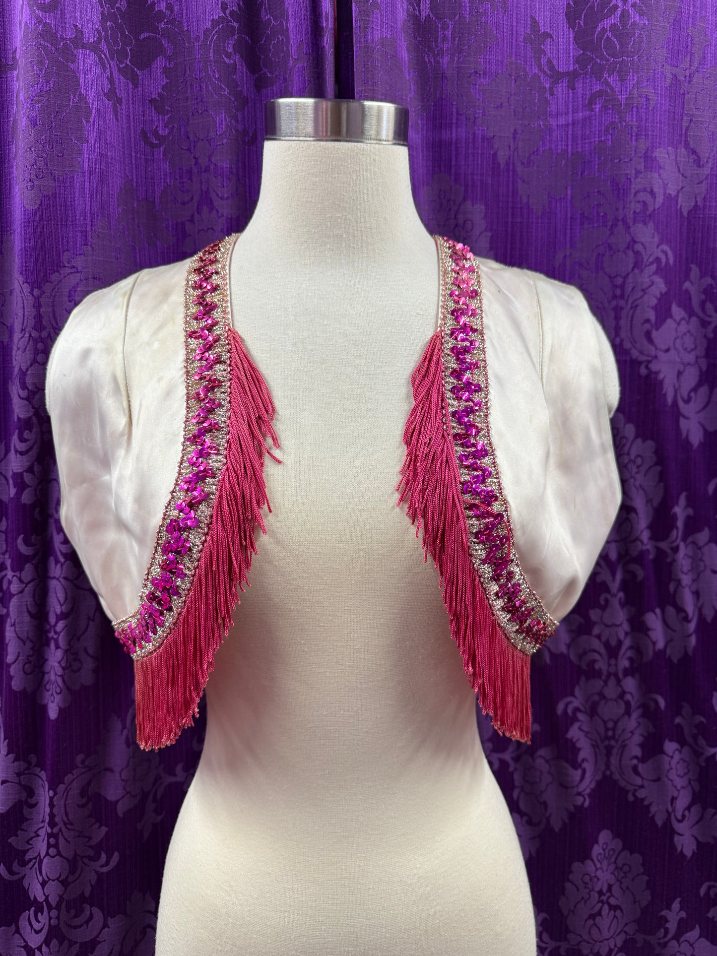 1940s Cowgirl Vest with Gold Trim