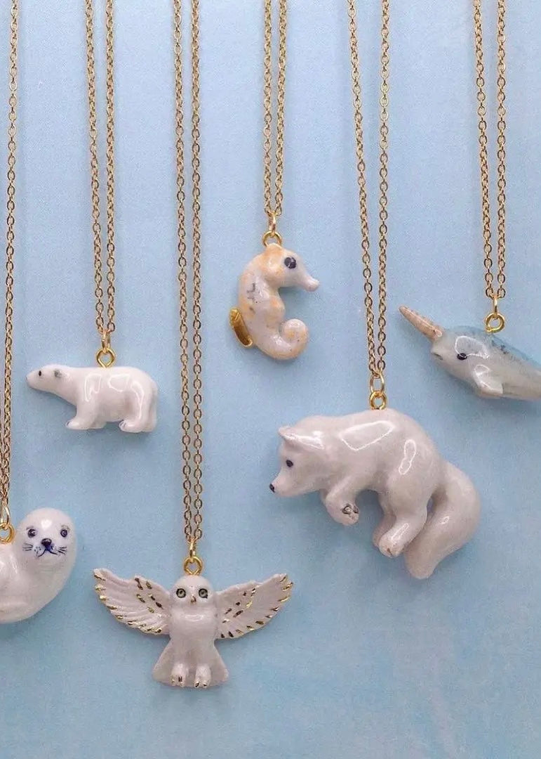 Camp Hollow Porcelain Animal Necklace