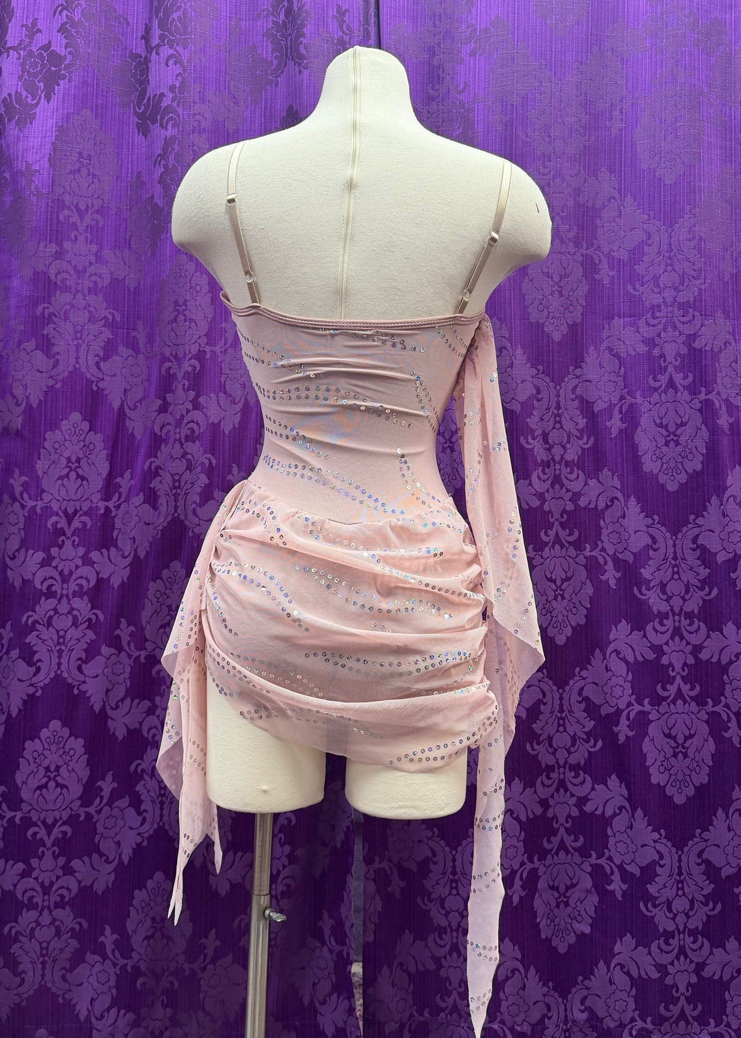 Pink Sequin Dance Costume