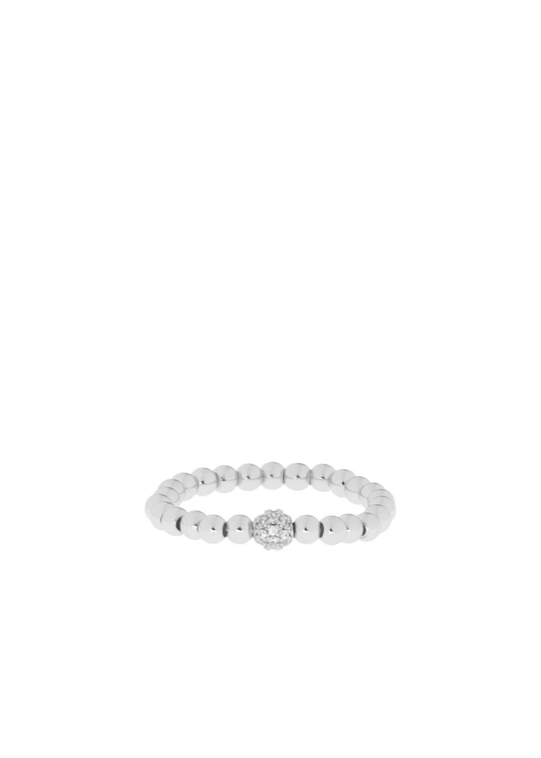 Silver Pave Stretch Ring