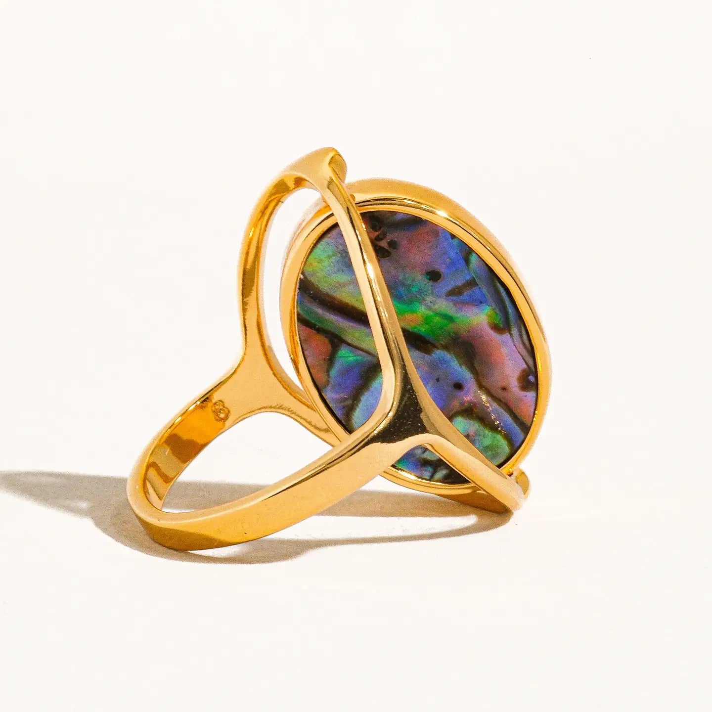 Violette Double-Sided Shell Ring