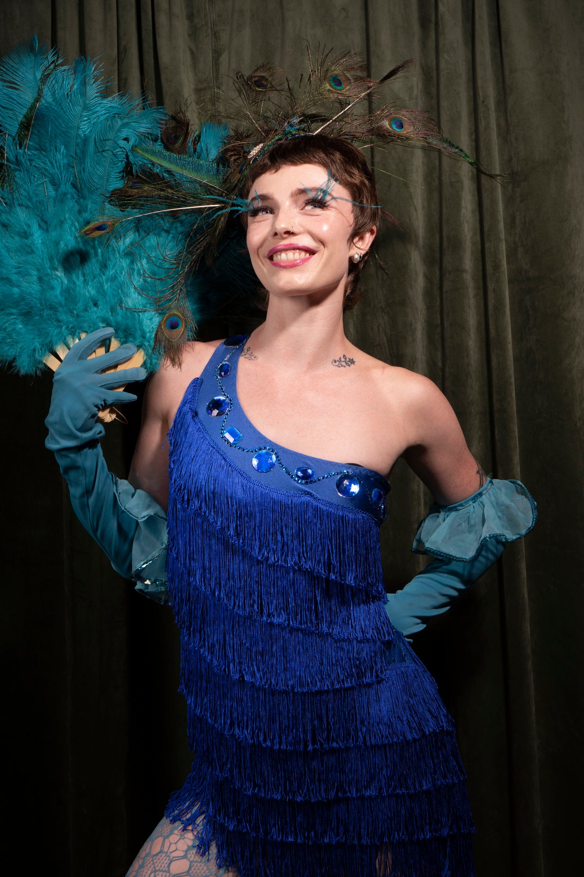 1960s Showgirl Fringe Dress
