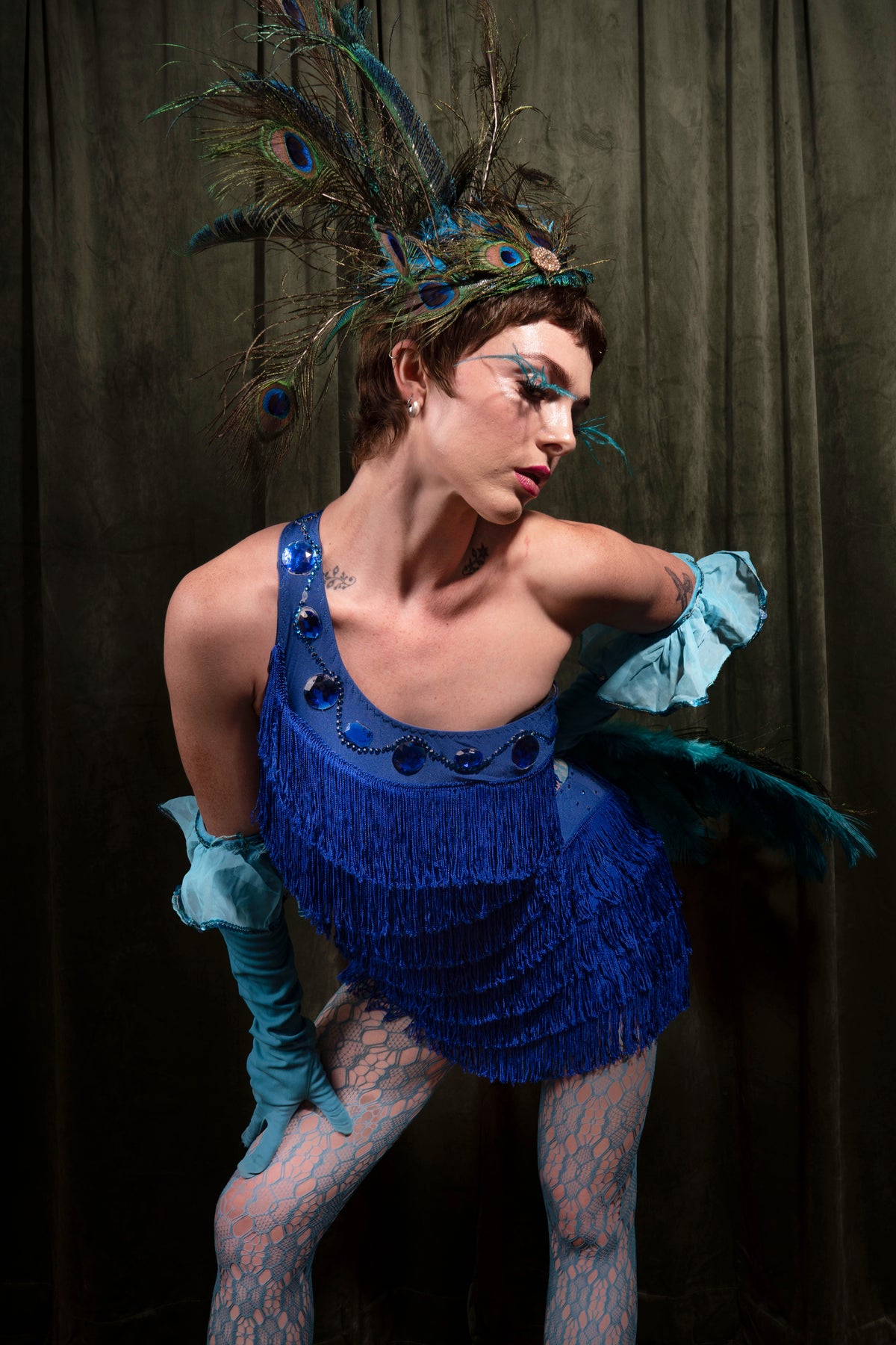 1960s Showgirl Fringe Dress