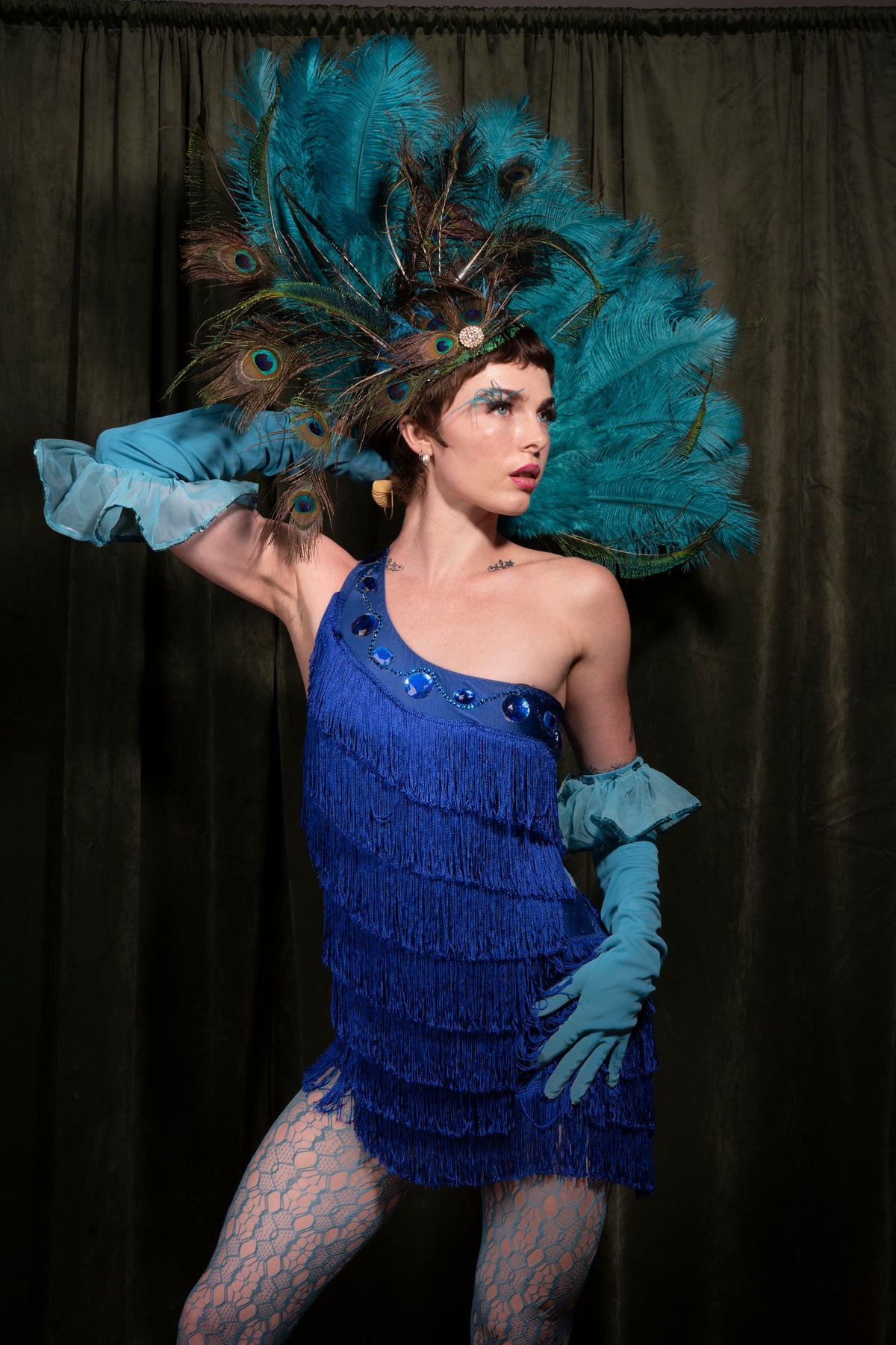 1960s Showgirl Fringe Dress