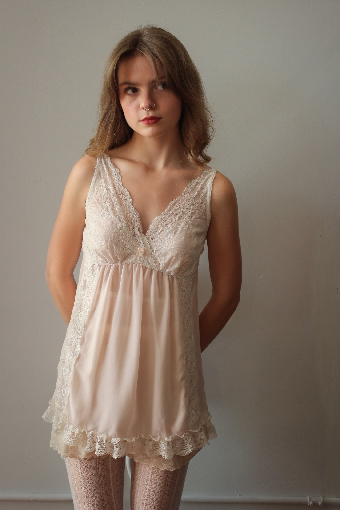 Baby Pink Lace Teddy