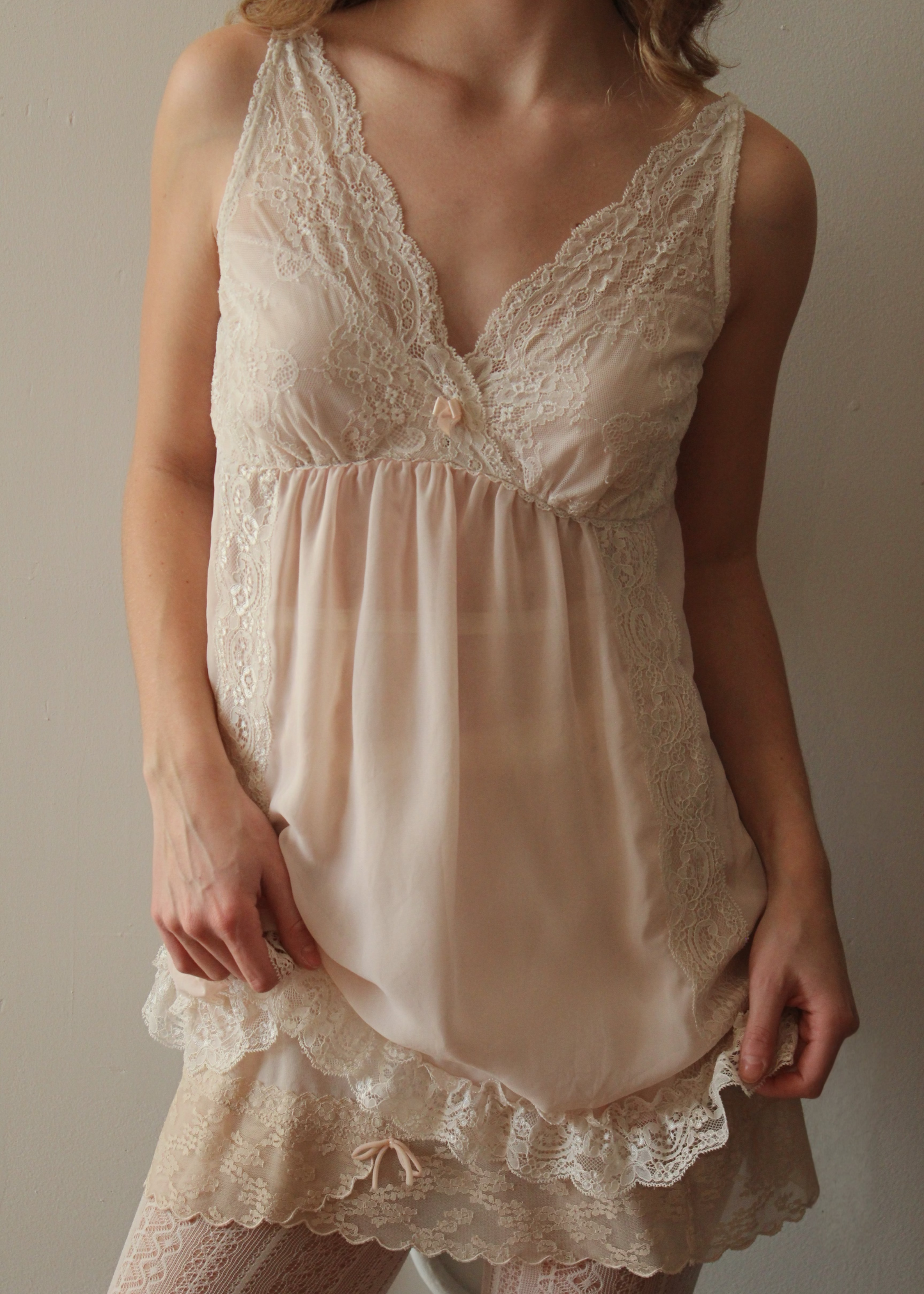 Baby Pink Lace Teddy