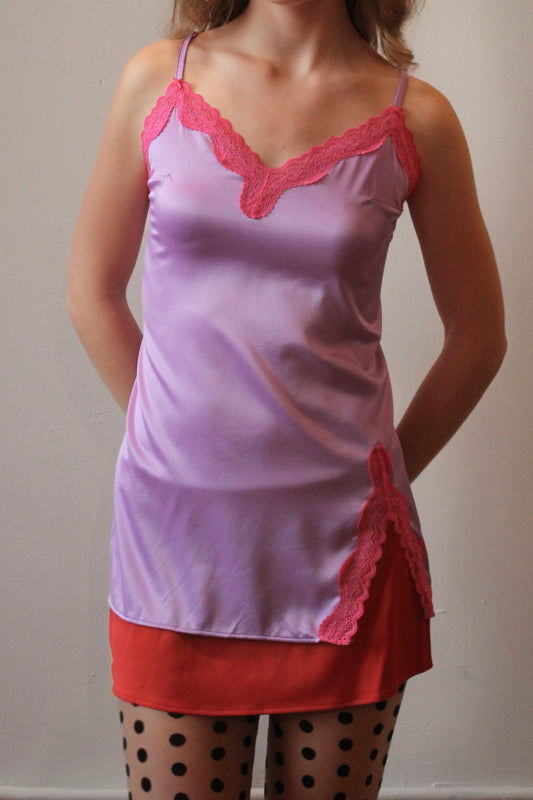 Tease by Victoria's Secret Purple & Pink Lace Cami