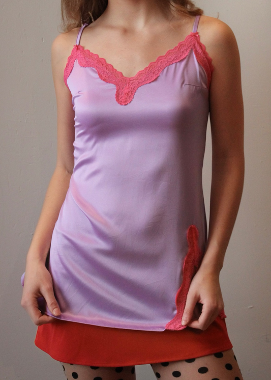 Tease by Victoria's Secret Purple & Pink Lace Cami