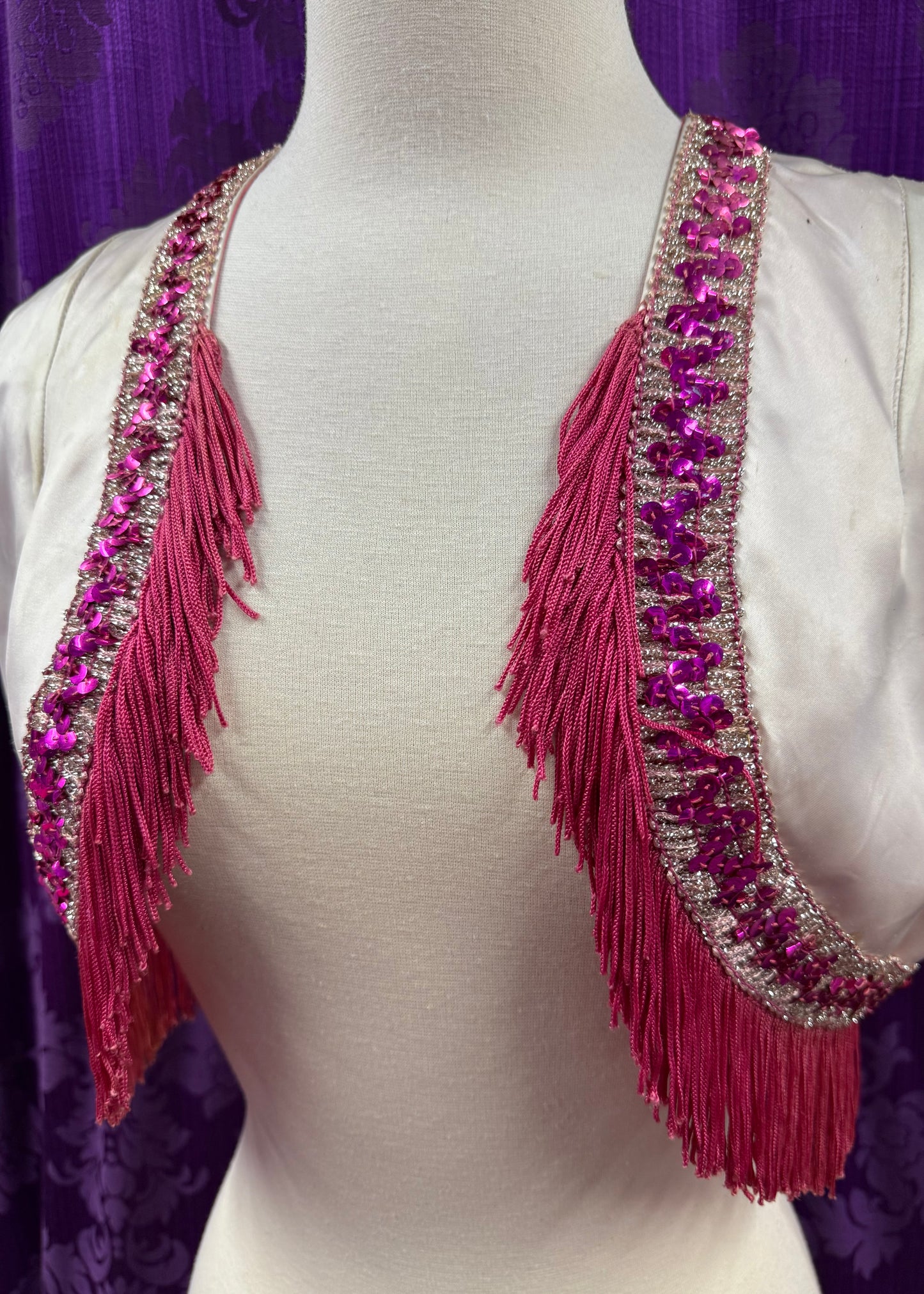 1940s Cowgirl Vest with Gold Trim
