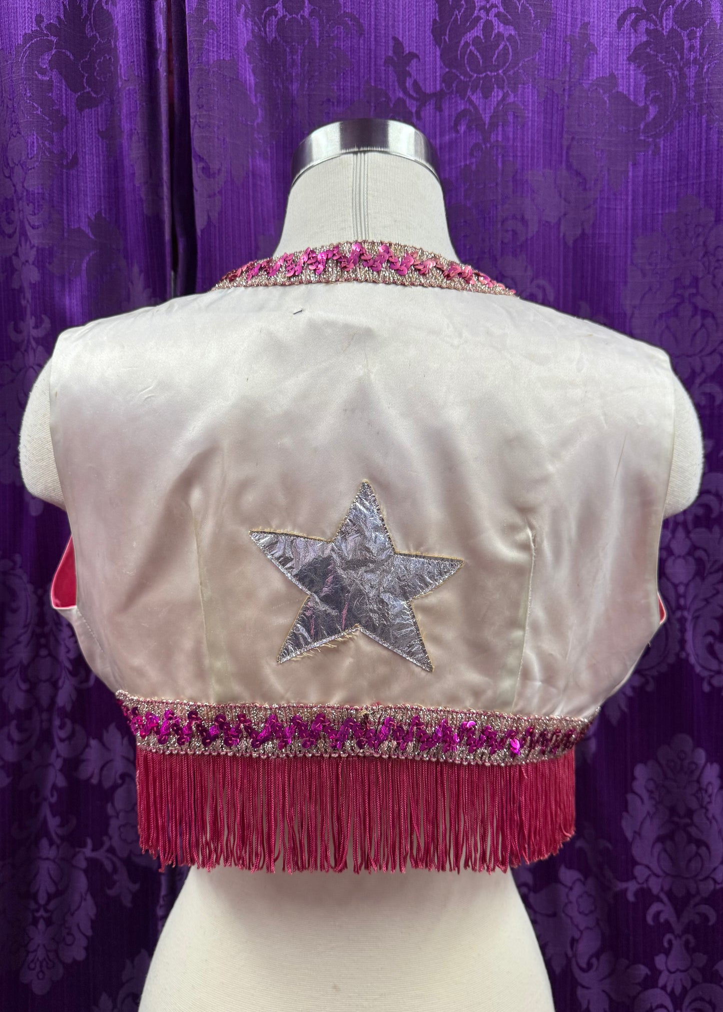 1940s Cowgirl Vest with Gold Trim