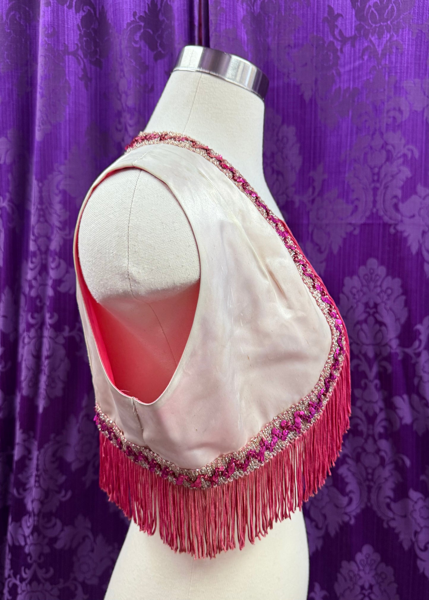 1940s Cowgirl Vest with Gold Trim