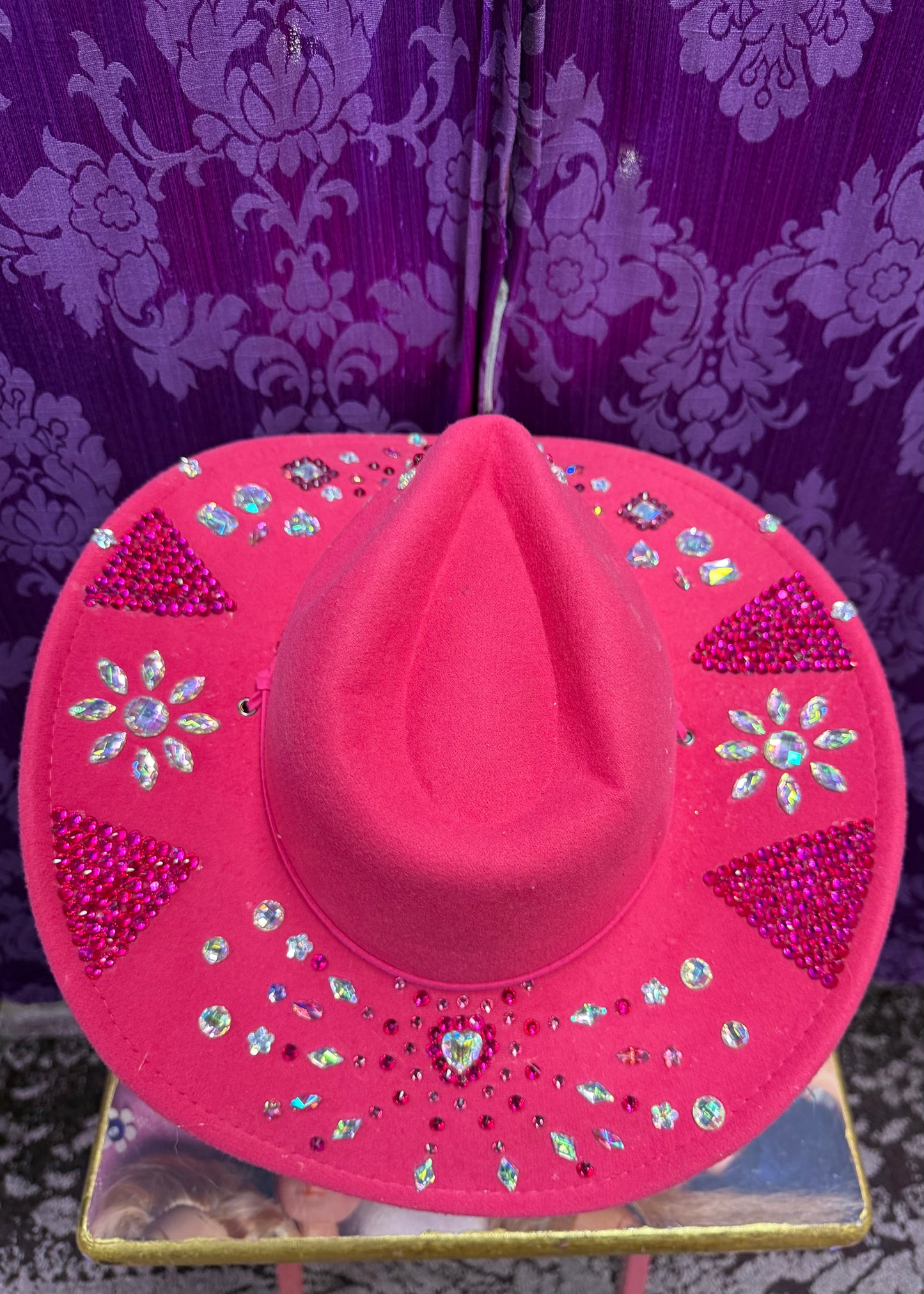 Handmade Bedazzled Cowgirl Hat