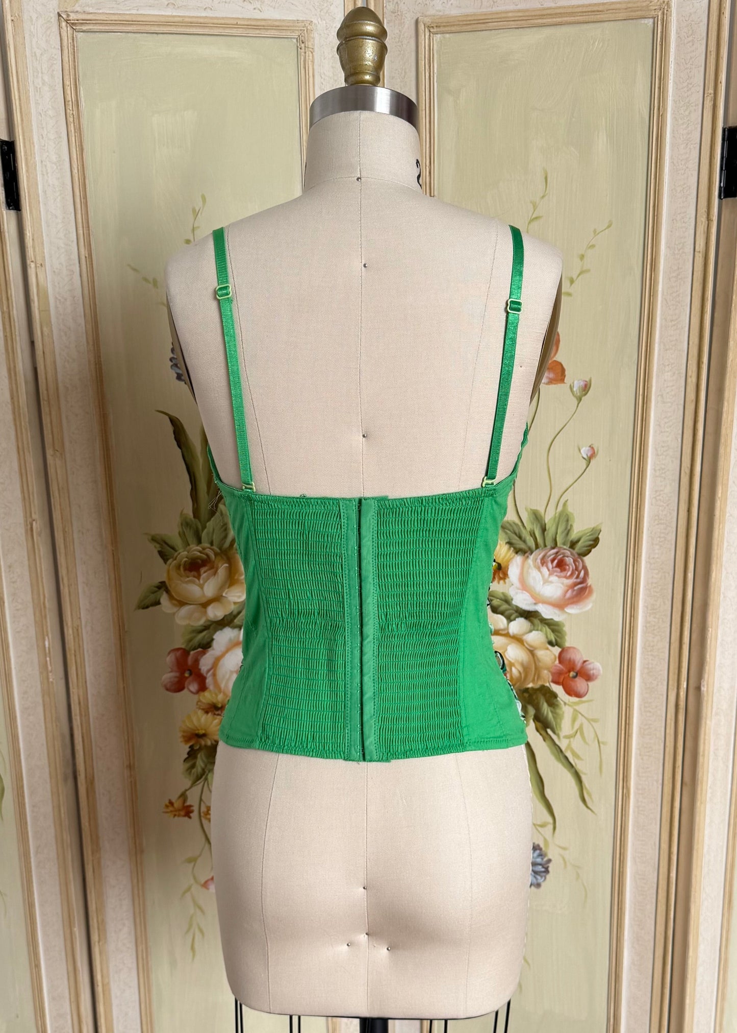 Green Bustier Top