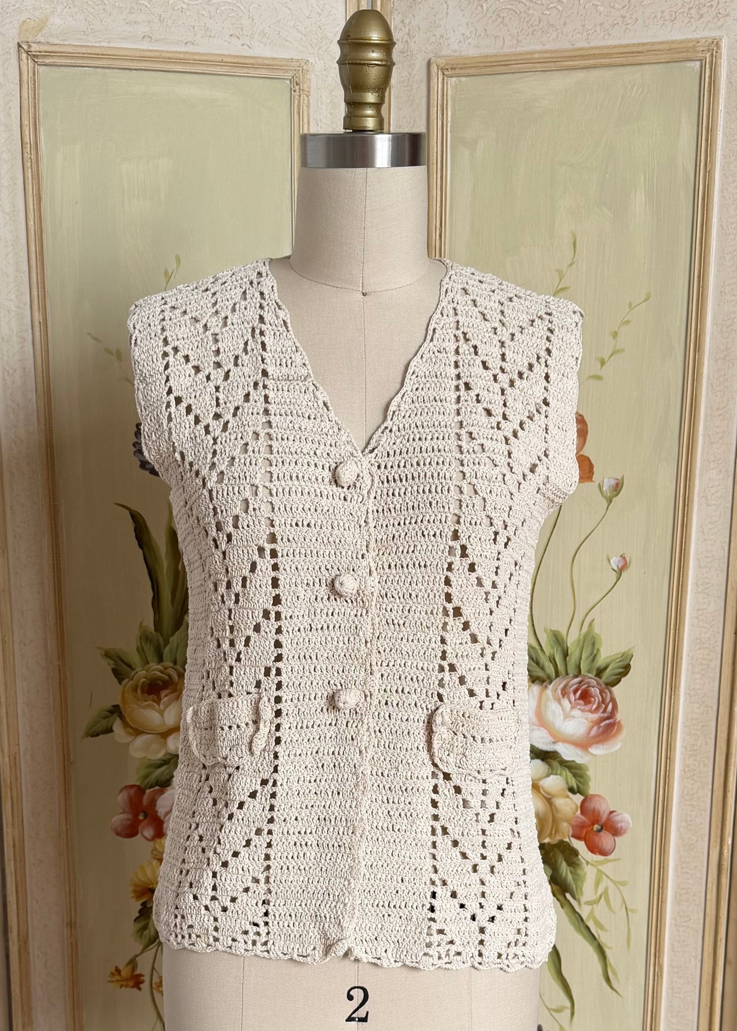 1970's Crochet Vest
